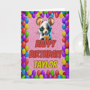 Tarjeta de cumpleaños personalizada divertida de r