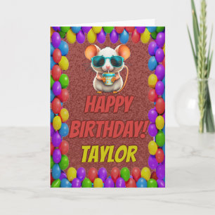 Tarjeta de cumpleaños personalizada divertida de r
