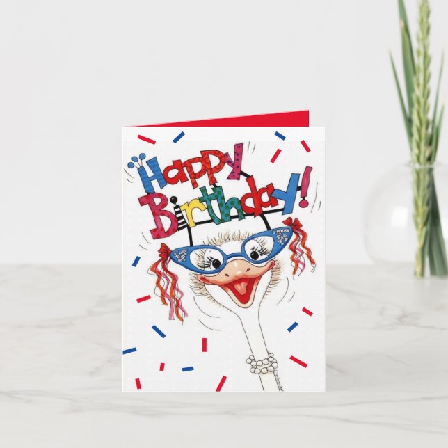 Tarjeta de cumpleaños personalizada - ¡Es una diva (Anverso)