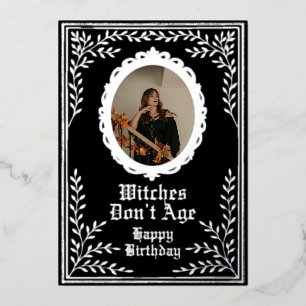 Tarjeta de cumpleaños personalizada las brujas no 