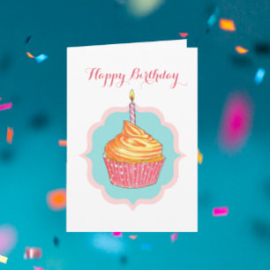 Tarjeta de cumpleaños personalizada magdalena