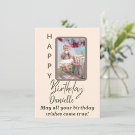 Tarjeta de cumpleaños personalizada moderna