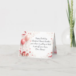 Tarjeta de cumpleaños personalizada - Nombre perso