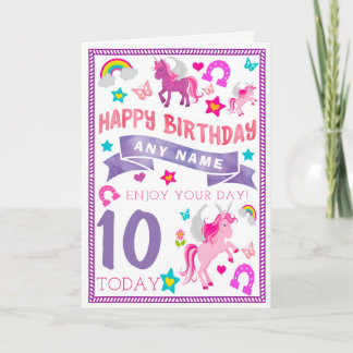 Tarjeta de cumpleaños personalizada para Chicas de