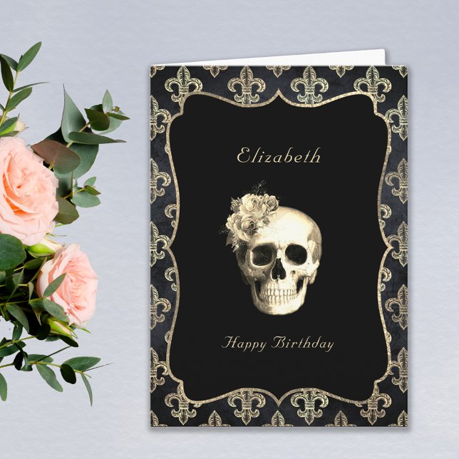 Tarjeta de cumpleaños personalizada para el cráneo (Subido por el creador)