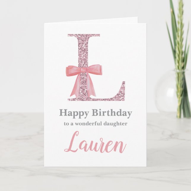 Tarjeta de cumpleaños personalizada para ella - Ca (Anverso)