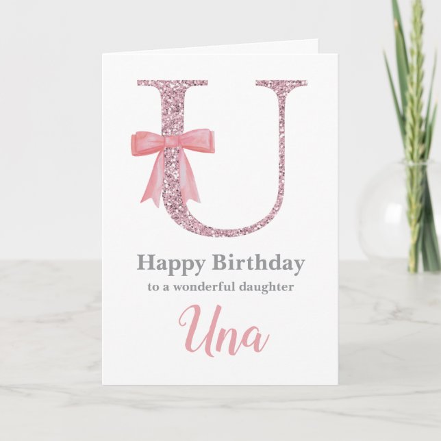 Tarjeta de cumpleaños personalizada para ella - Ca (Anverso)