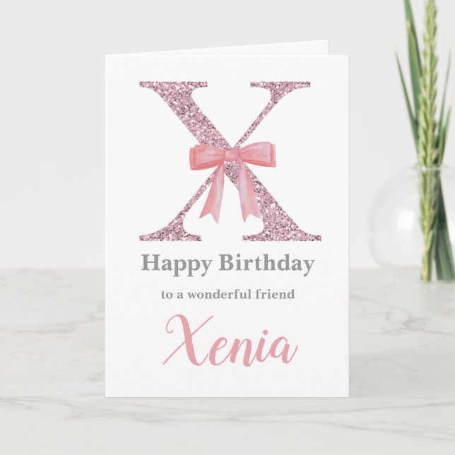 Tarjeta de cumpleaños personalizada para ella - Ca (Anverso)