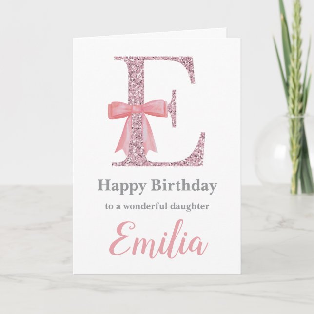 Tarjeta de cumpleaños personalizada para ella - Ca (Anverso)