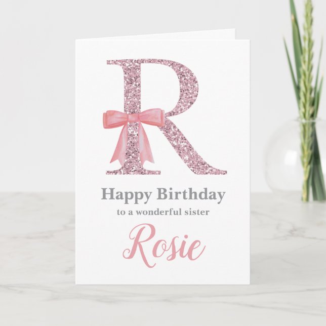 Tarjeta de cumpleaños personalizada para ella - Ca (Anverso)