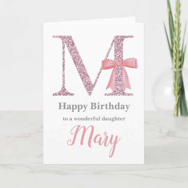 Tarjeta de cumpleaños personalizada para ella - Le (Anverso)
