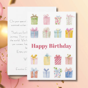 Tarjeta de cumpleaños personalizada para empresas