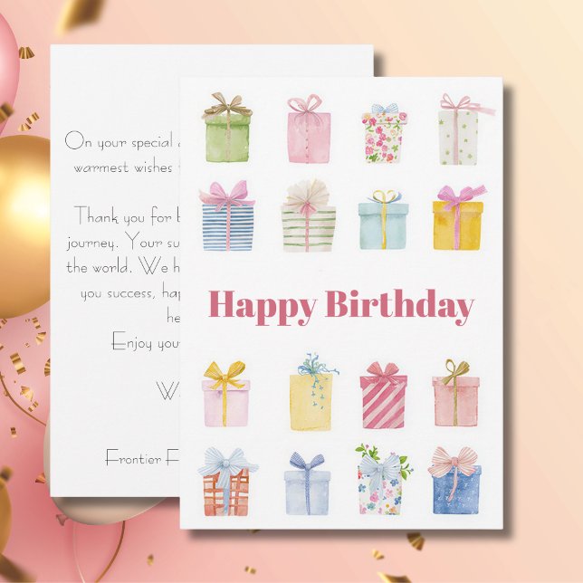 Tarjeta de cumpleaños personalizada para empresas (Subido por el creador)