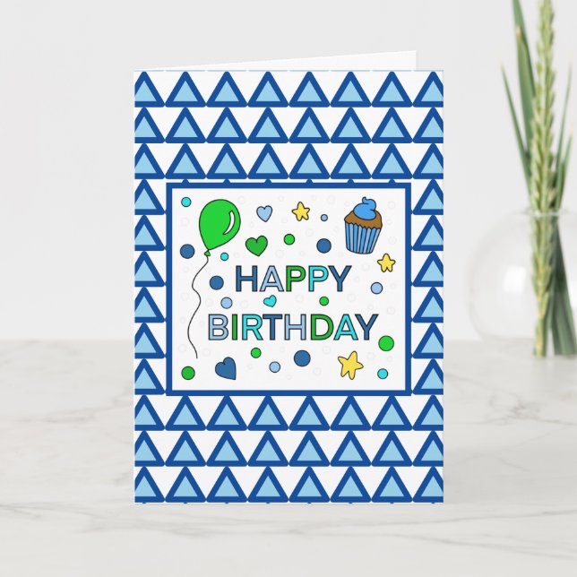 Tarjeta de cumpleaños personalizada para Hermano (Anverso)