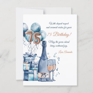Tarjeta de cumpleaños personalizada para hombres d