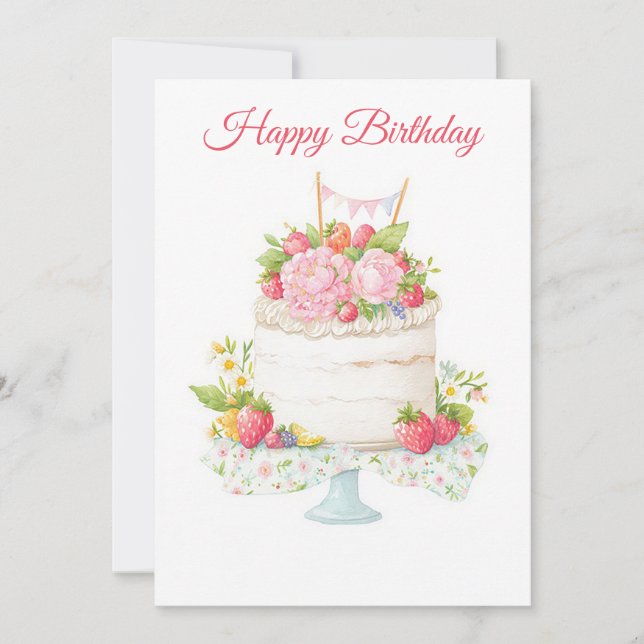Tarjeta de cumpleaños personalizada para negocios (Anverso)
