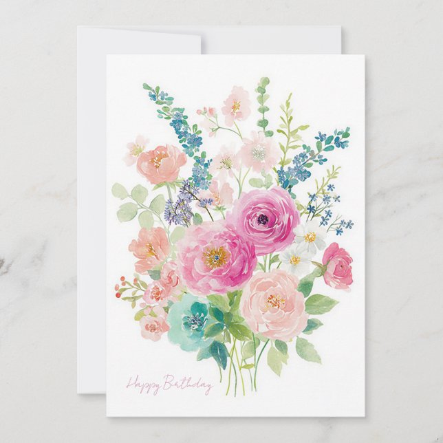 Tarjeta de cumpleaños personalizada para negocios (Anverso)