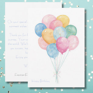 Tarjeta de cumpleaños personalizada para negocios