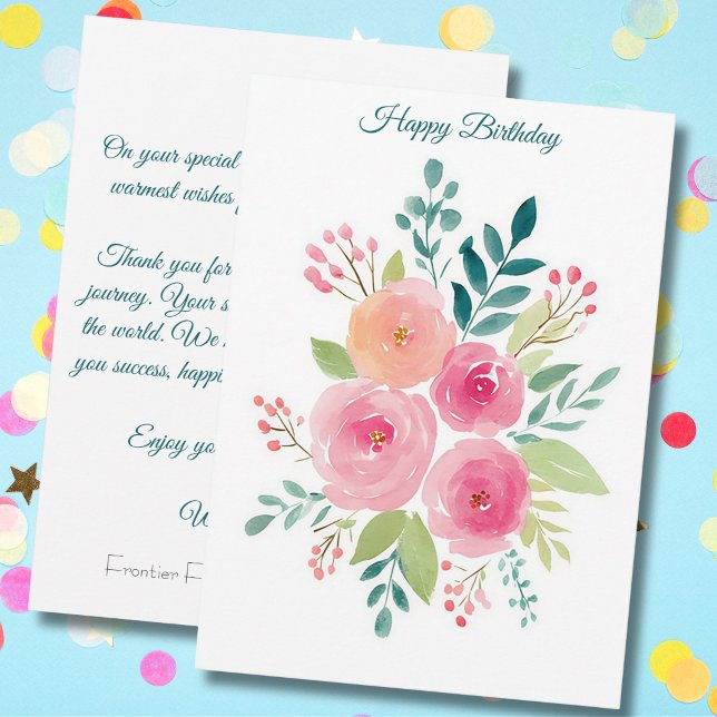 Tarjeta de cumpleaños personalizada para negocios (Subido por el creador)