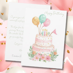 Tarjeta de cumpleaños personalizada para negocios