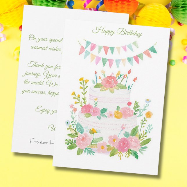 Tarjeta de cumpleaños personalizada para negocios (Subido por el creador)