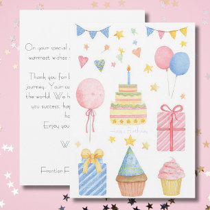 Tarjeta de cumpleaños personalizada para negocios