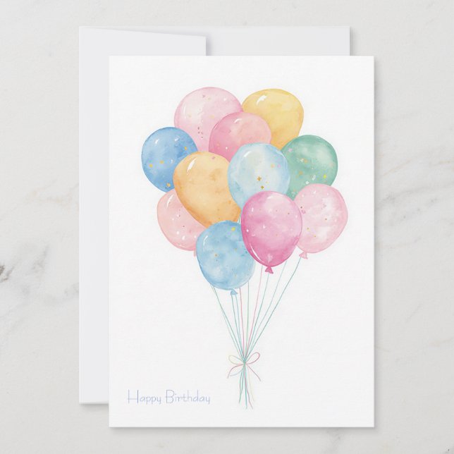 Tarjeta de cumpleaños personalizada para negocios (Anverso)