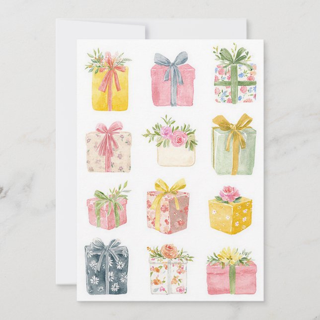 Tarjeta de cumpleaños personalizada para negocios (Anverso)