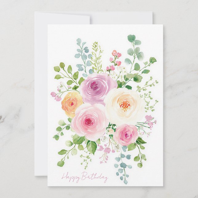 Tarjeta de cumpleaños personalizada para negocios (Anverso)