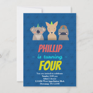 Tarjeta de cumpleaños personalizada para niños Ani