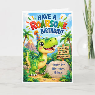 Tarjeta de cumpleaños personalizada para niños con