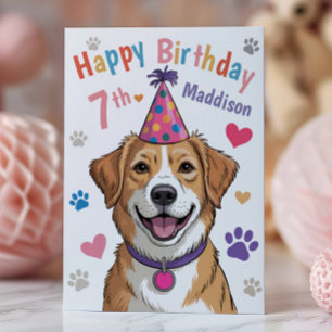 Tarjeta de cumpleaños personalizada para niños con