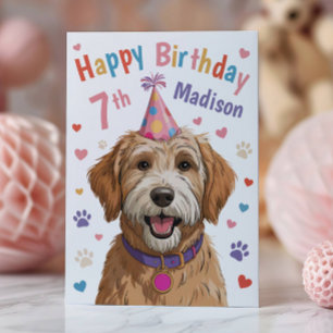 Tarjeta de cumpleaños personalizada para niños con