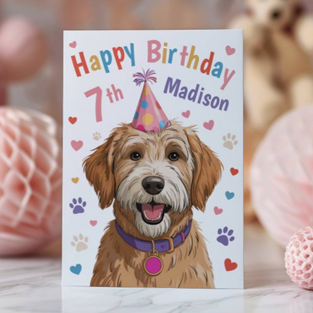 Tarjeta de cumpleaños personalizada para niños con (Subido por el creador)