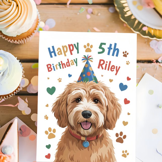Tarjeta de cumpleaños personalizada para niños con (Subido por el creador)