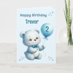 Tarjeta de cumpleaños personalizada para niños de 
