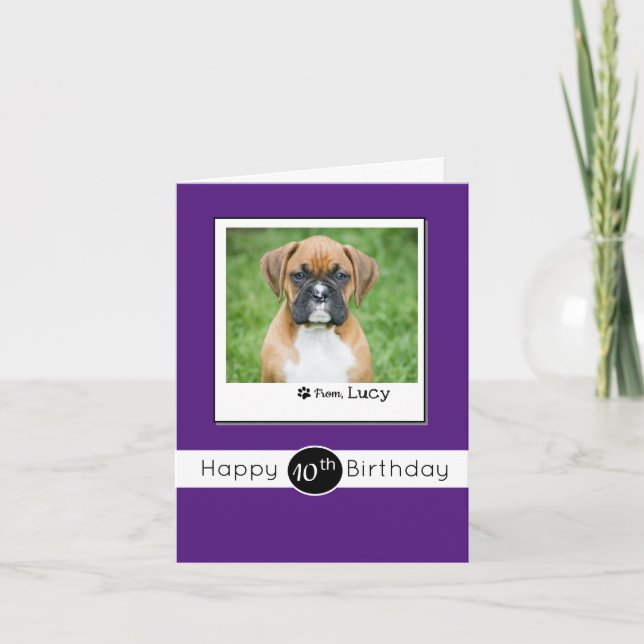 Tarjeta de cumpleaños personalizada para niños de  (Anverso)