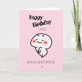 Tarjeta de cumpleaños personalizada para rubefacci