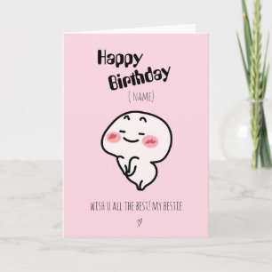 Tarjeta de cumpleaños personalizada para rubefacci