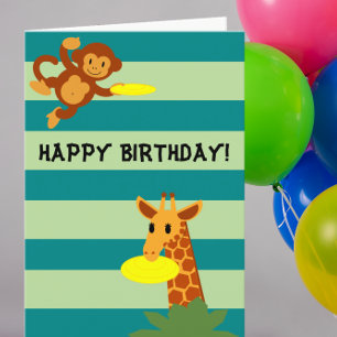 Tarjeta de cumpleaños personalizada selva del