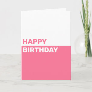 Tarjeta de cumpleaños personalizada simple