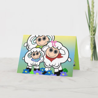 tarjeta de cumpleaños personalizado con familia de