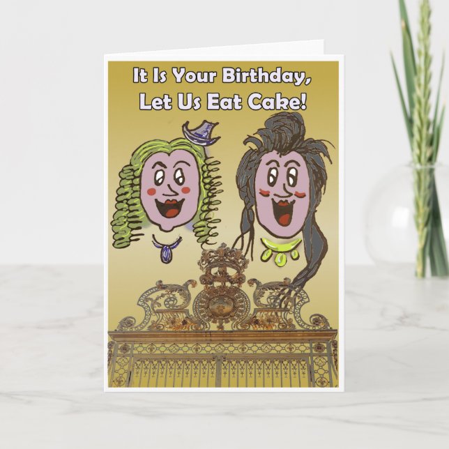 Tarjeta de cumpleaños Personalizado Cute Versaille (Anverso)