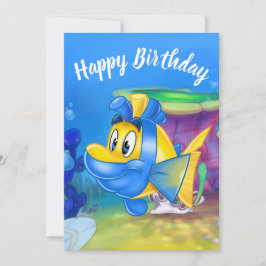 Tarjeta de cumpleaños personalizado FriendFish Fli