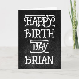 Tarjeta de cumpleaños personalizado Grunge
