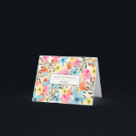 Tarjeta de cumpleaños Personalizado Paradise Flowe<br><div class="desc">Diseño de rama de limón ilustrado a mano de colores brillantes por Shelby Allison.</div>
