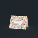 Tarjeta de cumpleaños Personalizado Paradise Flowe<br><div class="desc">Diseño de rama de limón ilustrado a mano de colores brillantes por Shelby Allison.</div>