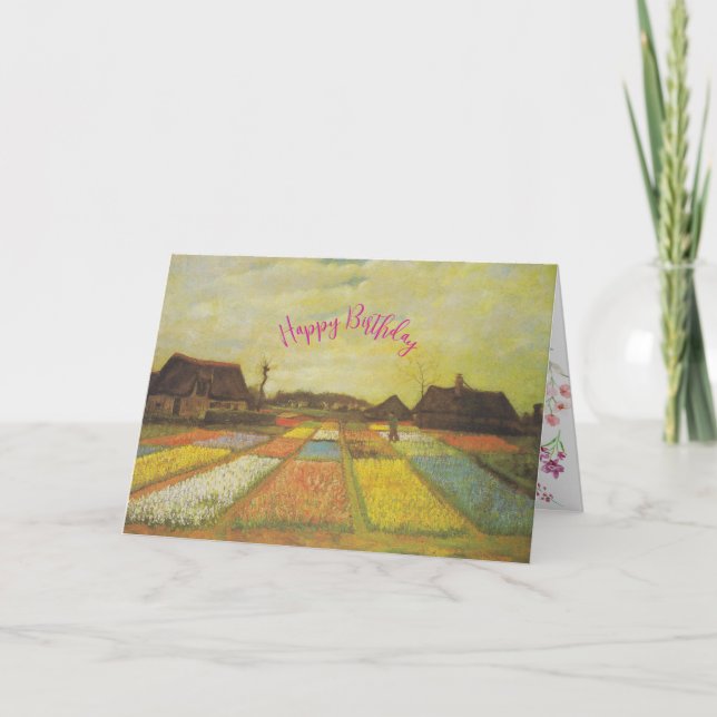 Tarjeta de cumpleaños Personalizado Vincent Van Go (Anverso)