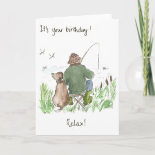 Tarjeta de cumpleaños "Pesca"