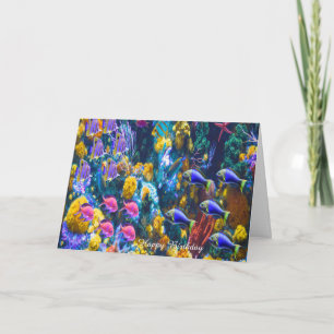 Tarjeta de cumpleaños Pescado tropical